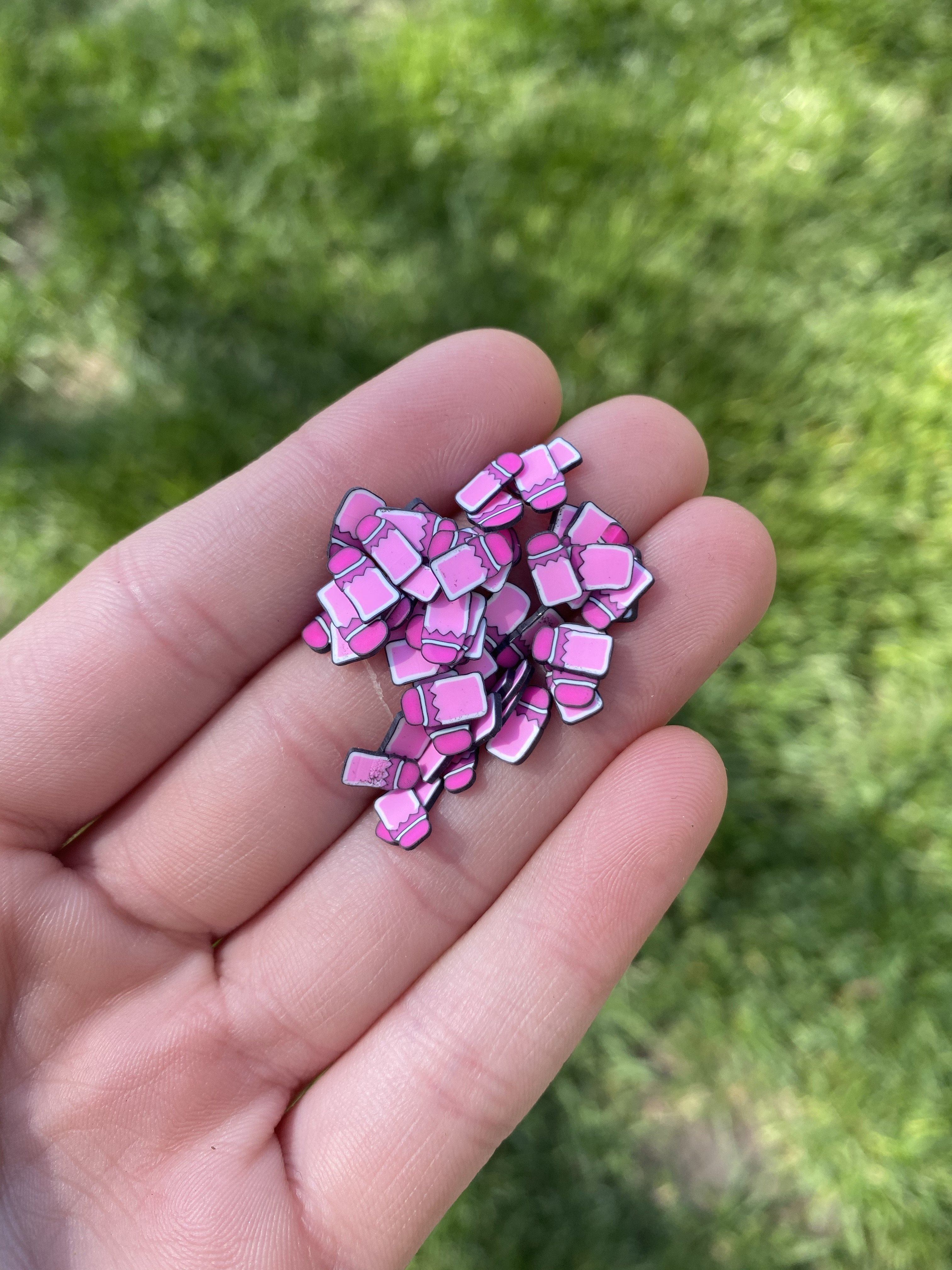 Pink lipstick Polymer Slices